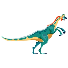 Oviraptor Dinosaur Transparent Sticker